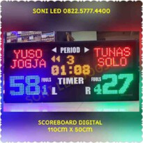 Papan skor digital FUTSAL WIRELES jarak jauh scoreboard led skor skoring scoringboard led score skoring basket futsal PS115T – 0822.5777.4400