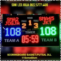 Skoring futsal digital scoreboard basket papanskor score scoringboard led papan skor wireles jarak jauh PS116T – 0822.5777.4400